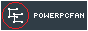 2 Cs in a red circle next to 'powerpcfan' in white text, on top of a blue background with white border