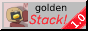 'goldenstack' in black and red text on a grey background, next to their logo and a '1.0' banner